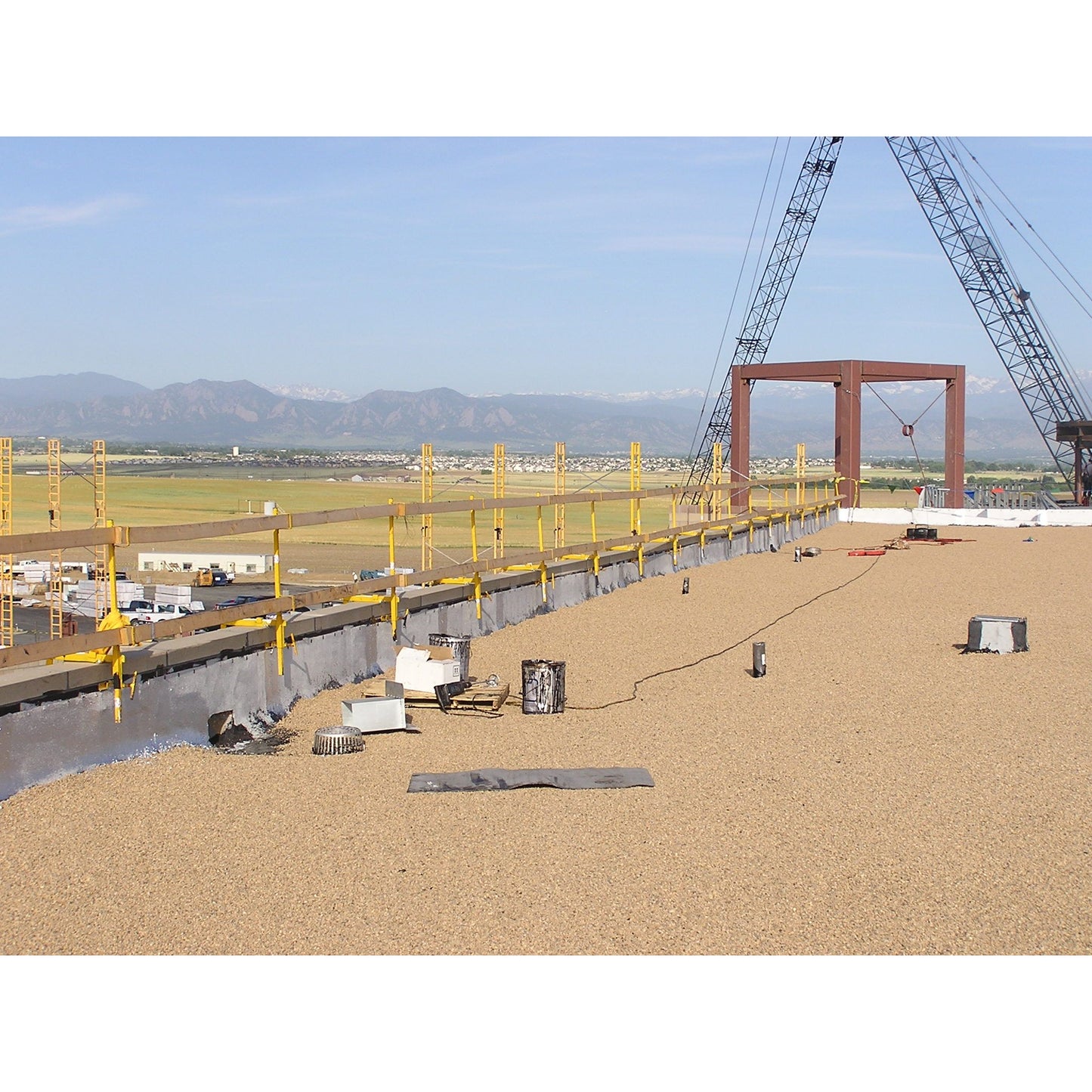 Parapet Wall Guardrail - Bracket & Post