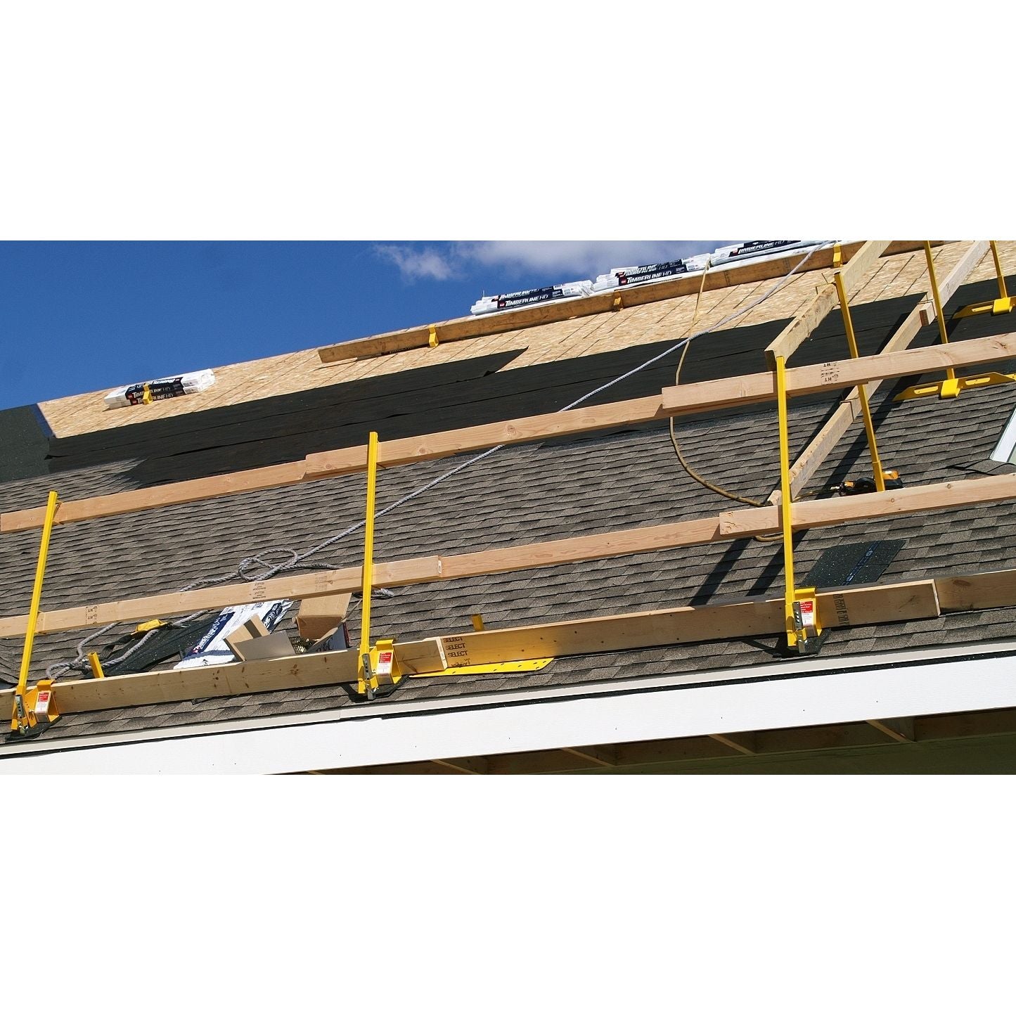 Steep Pitch Safety Guardrail - Bracket & Post