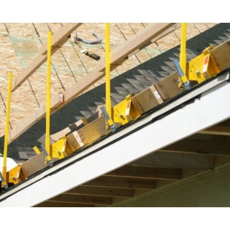 Steep Pitch Safety Guardrail - Bracket & Post